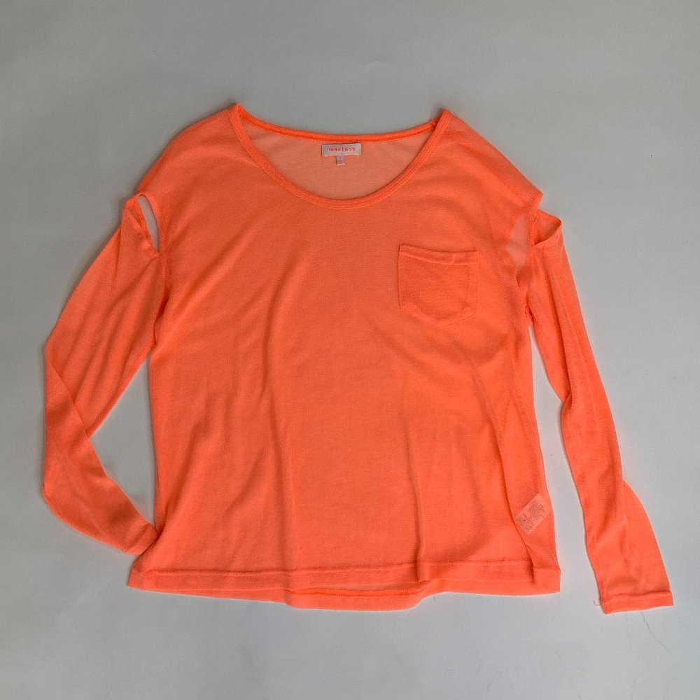 Long sleeve summer neon top